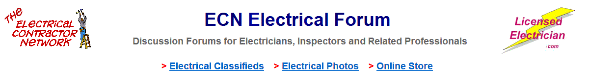 ECN Electrical Forum - Discussion Forums for Electricians, Inspectors and Related Professionals
