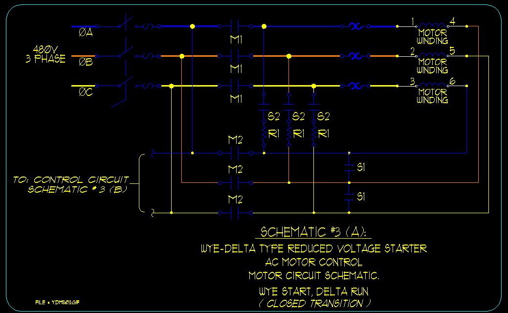 Wye / Delta Motor Starting Schematics - ECN Electrical Forums