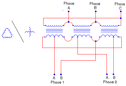 phase transformer connection wire schematics electrical theory contractor